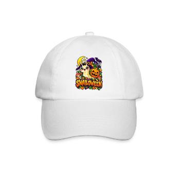 Snailoween Kawaii Schnecke Halloween - Baseballkappe - Weiß/Weiß - Vorne