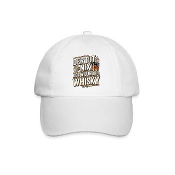Der Tut Nix Whisky Slogan - Baseballkappe - Weiß/Weiß - Vorne