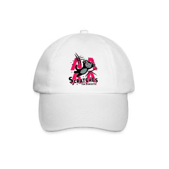 Kratzer gegen Rassismus - Baseballkappe - Weiß/Weiß - Vorne