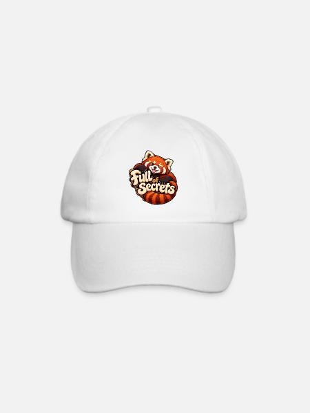 Kleiner Panda - Baseballkappe - Weiß/Weiß