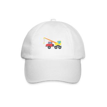 Truck Kran - Baseballkappe - Weiß/Weiß - Vorne