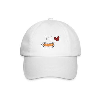 Suppe rotes - Baseballkappe - Weiß/Weiß - Vorne