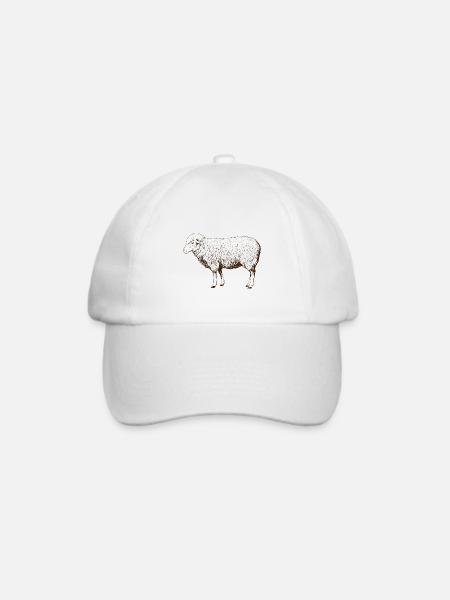Schaf Schafe Schäfer Bauer Landwirt Herde Geschenk - Baseballkappe - Weiß/Weiß