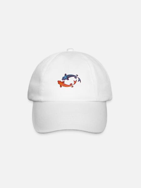 Meerestiere - Baseballkappe - Weiß/Weiß