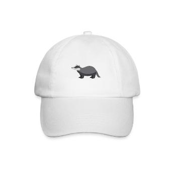 Dachs - Baseballkappe - Weiß/Weiß - Vorne