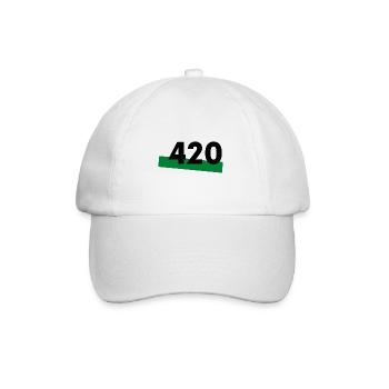 420 - Baseballkappe - Weiß/Weiß - Vorne