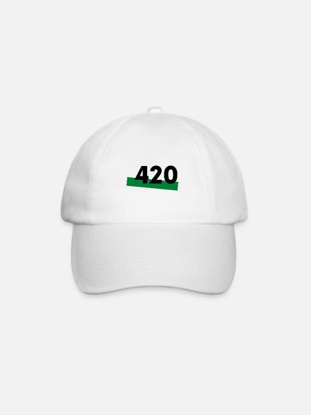 420 - Baseballkappe - Weiß/Weiß
