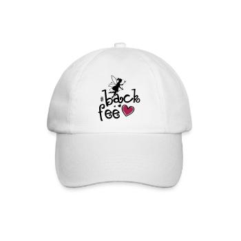 Fee Backen Herz Backfee Liebe - Baseballkappe - Weiß/Weiß - Vorne