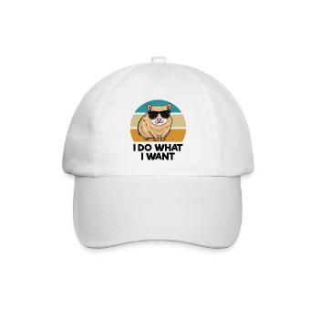 Hamster - Baseballkappe - Weiß/Weiß - Vorne