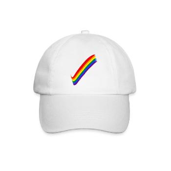Gay Pride 2023 - Baseballkappe - Weiß/Weiß - Vorne