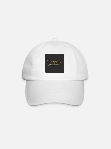 cooles cleanes Design - Baseballkappe - Weiß/Weiß