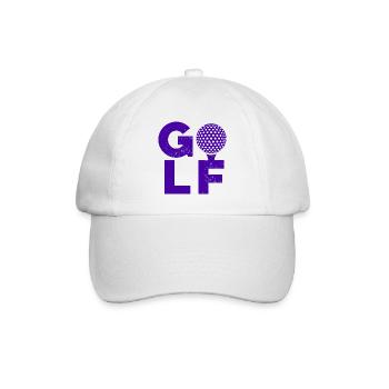 Golf - Golfclub Goldspieler Birdie Elite Luxus - Baseballkappe - Weiß/Weiß - Vorne