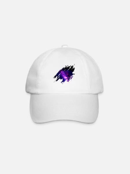 Weltall Geschenkidee galaxie milchstraße - Baseballkappe - Weiß/Weiß