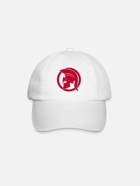 Red spartanisch - Baseballkappe - Weiß/Weiß