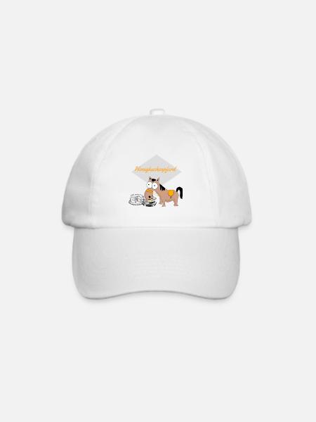 Honigkuchenpferd - Baseballkappe - Weiß/Weiß