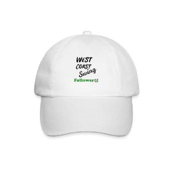 West Coast Swing Leader Follower Workshop Geschenk - Baseballkappe - Weiß/Weiß - Vorne