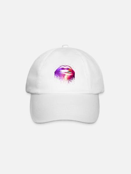 Galaxy Lip - Baseballkappe - Weiß/Weiß