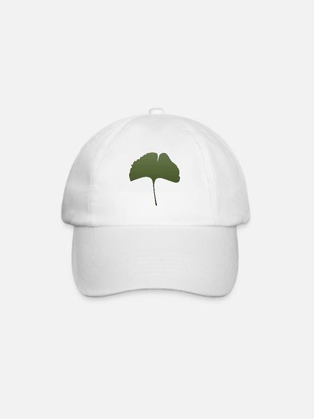 Ginkgo - Baseballkappe - Weiß/Weiß