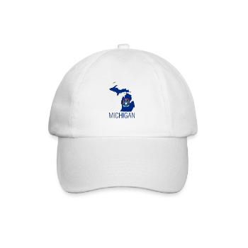 michigan - Baseballkappe - Weiß/Weiß - Vorne
