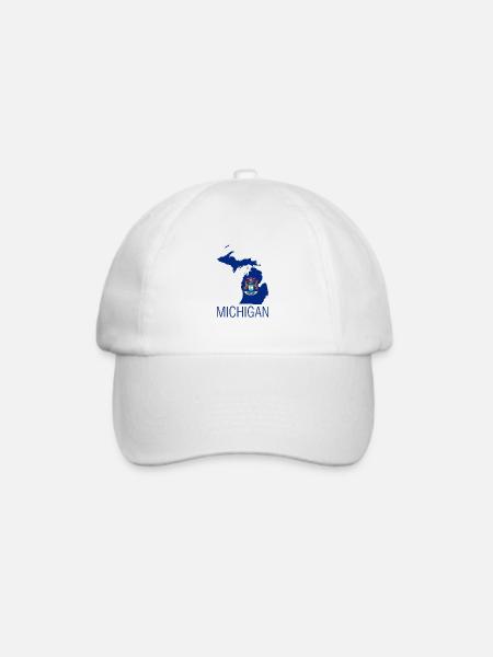 michigan - Baseballkappe - Weiß/Weiß