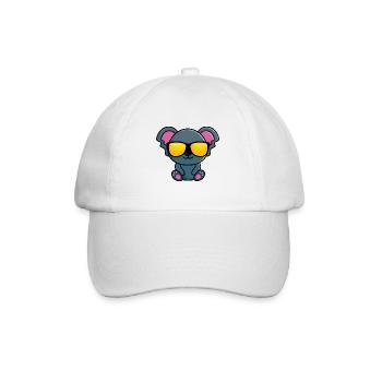 Coolala (cooler Koala) - Baseballkappe - Weiß/Weiß - Vorne