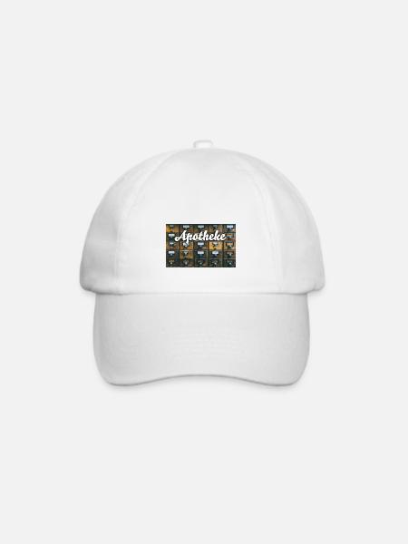 Apotheke - Baseballkappe - Weiß/Weiß