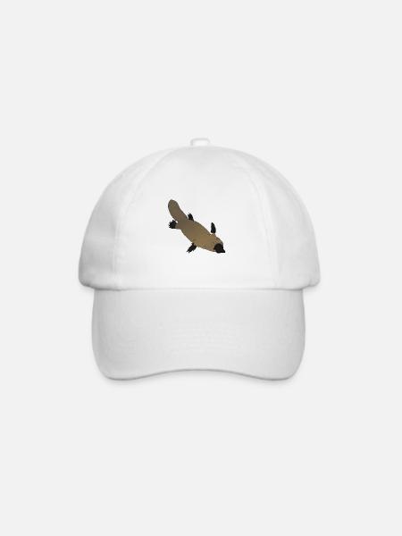 Schnabeltier Schnabeltier - Baseballkappe - Weiß/Weiß