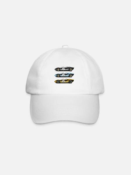 GT40 - Baseballkappe - Weiß/Weiß