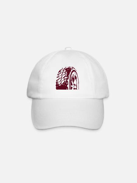 Reifen - Baseballkappe - Weiß/Weiß
