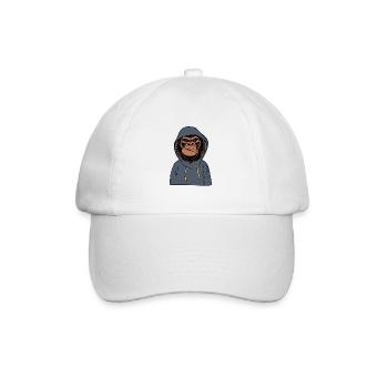 Mad Monkey - Baseballkappe - Weiß/Weiß - Vorne