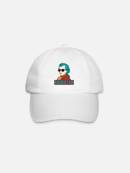 Mozart Star - Baseballkappe - Weiß/Weiß