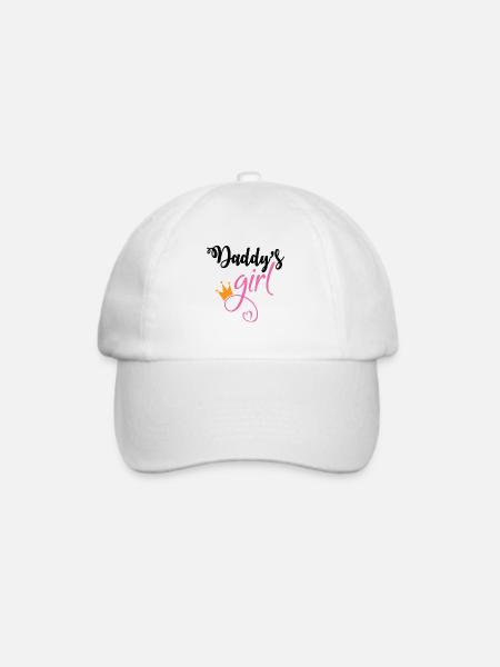 daddys Girl Dad - Baseballkappe - Weiß/Weiß