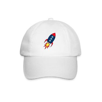 Rocket * Rakete startet - Baseballkappe - Weiß/Weiß - Vorne