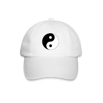 Yin und Yang - Baseballkappe - Weiß/Weiß - Vorne