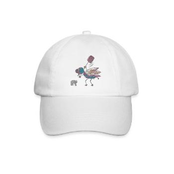 Mücke - Baseballkappe - Weiß/Weiß - Vorne
