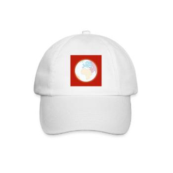 earth - Baseballkappe - Weiß/Weiß - Vorne