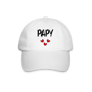 OPA. VATERTAG. ALLES GUTE ZUM GEBURTSTAG OPA. ICH LIEBE DICH - Baseballkappe - Weiß/Weiß - Vorne