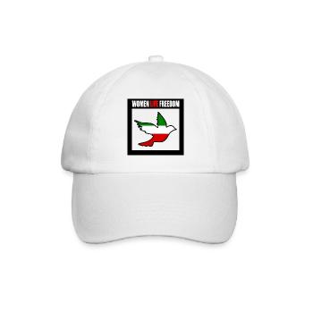 Women life freedom - Baseballkappe - Weiß/Weiß - Vorne