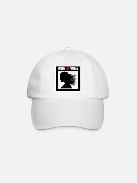 Women life freedom - Baseballkappe - Weiß/Weiß