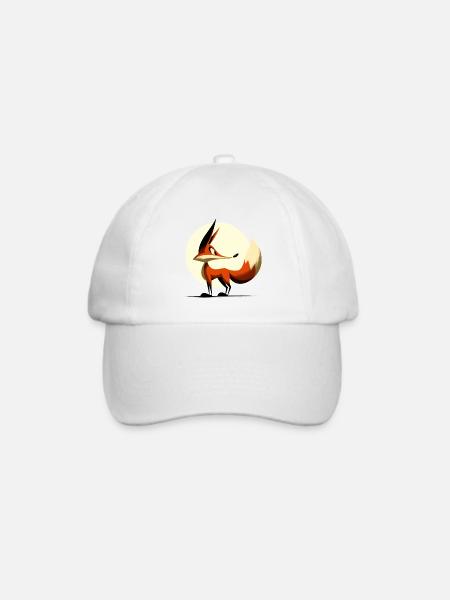 Frecher Fuchs - Baseballkappe - Weiß/Weiß