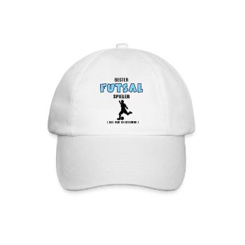 Futsal Spieler Bester Futsalspieler Geburtstag Geb - Baseballkappe - Weiß/Weiß - Vorne