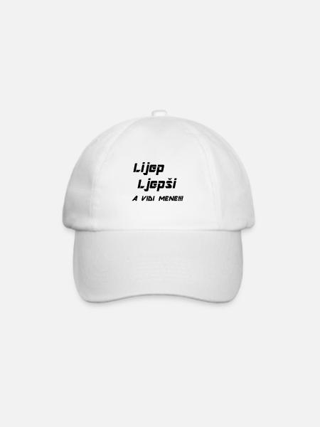 a vidi mene - Baseballkappe - Weiß/Weiß
