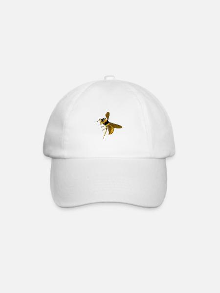 Wespe - Baseballkappe - Weiß/Weiß