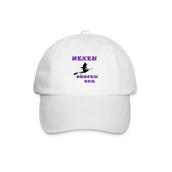 Hexen duerfen das - Baseballkappe - Weiß/Weiß - Vorne
