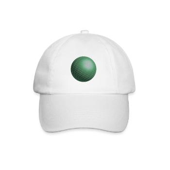 Kugel Symbol Erde Idee Geschenk - Baseballkappe - Weiß/Weiß - Vorne