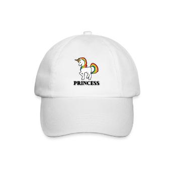 Prinzessin - Baseballkappe - Weiß/Weiß - Vorne