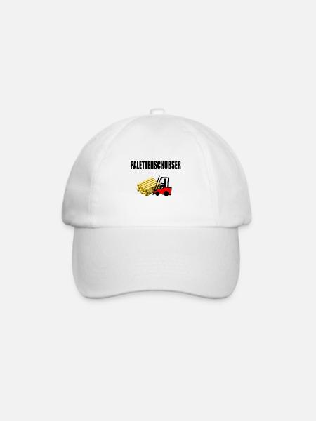 Palettenschubser - Baseballkappe - Weiß/Weiß