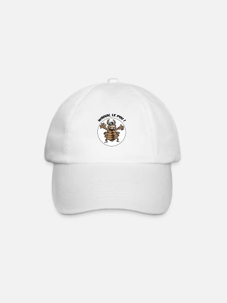 Wahou, der Pou - Baseballkappe - Weiß/Weiß