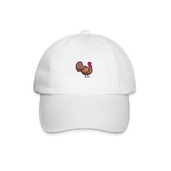 Truthahn - Baseballkappe - Weiß/Weiß - Vorne