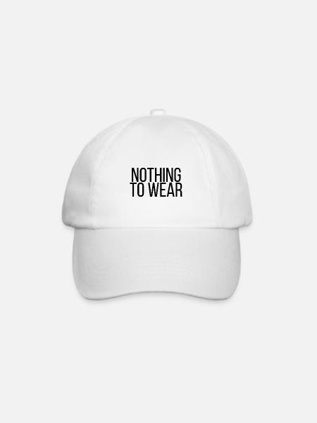 Nothing to wear - Baseballkappe - Weiß/Weiß